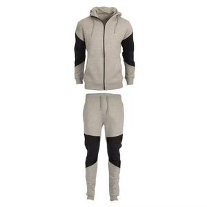 Al Aire Libre Casual invierno transpirable 2 piezas Joggers deportes chándal Conjunto personalizado adultos hombres sudaderas con capucha y pantalones de chándal ropa deportiva - Product Image 1