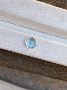 0.70 carats naturel aigue-marine taille coussin diamant pierre précieuse à facettes pour la fabrication de bijoux pierre aigue-marine en vrac - Product Image 2