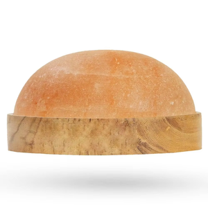 โคมไฟเกลือสมาธิสีชมพูแกะสลักด้วยมือสไตล์งานฝีมือธรรมชาติที่เป็นเอกลักษณ์สำหรับวันฮาโลวีน - Product Image 2