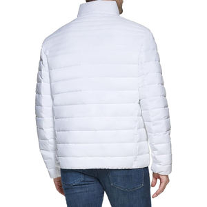 Chaquetas acolchadas de hombre de color blanco Ropa de hombre de invierno personalizada Ropa de exterior Chaquetas acolchadas de moda para hombre - Product Image 3