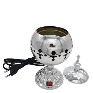 Brûleur d'encens portable en métal plaqué or rose, dernier design, Bakhoor du Moyen-Orient avec finition dorée - Product Image 3