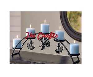 เชิงเทียนตกแต่งคุณภาพสูงสุด สีทองโลหะ สำหรับตกแต่งบ้านและร้านอาหาร - Product Image 5