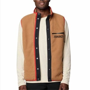 Chaleco sin mangas para hombre personalizado al por mayor forro polar transpirable con cremallera cálida cara norte chaleco calefactable para invierno ropa exterior para correr - Product Image 1