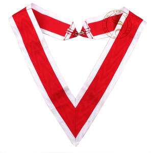 Rose Croix 30e degré franc-maçon Regalia Collarette conçu sur mesure OEM par demande Techniques brodées - Product Image 6