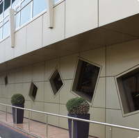 Panneau composite en aluminium Alucobond DIBOND 1220*2440*4mm et 0,3 mm d'épaisseur d'aluminium, revêtement PVDF, prix du panneau composite en aluminium