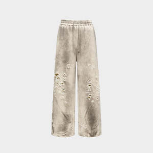 Vente en gros de pantalons de survêtement délavés à l'acide pantalons de survêtement pour hommes de haute qualité avec poches pantalon de survêtement avec logo personnalisé pour hommes - Product Image 1