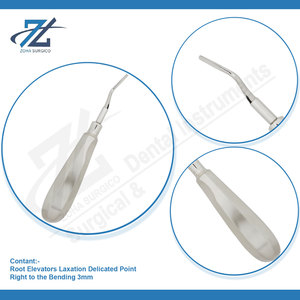 Elevador de raíz derecho a la flexión 3mm fabricante de instrumentos de elevador de raíz Dental de acero inoxidable de alta calidad Pakistán - Product Image 4