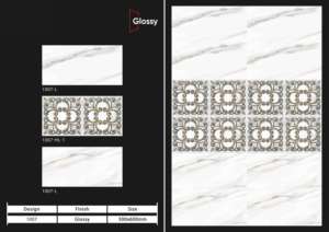 Azulejos de cerámica para pared de 300x600 mm, estilo moderno, para baño y cocina, con acabado brillante o mate, superficie con efecto de azúcar tallado, diseño de pared interior de lujo. - Product Image 5