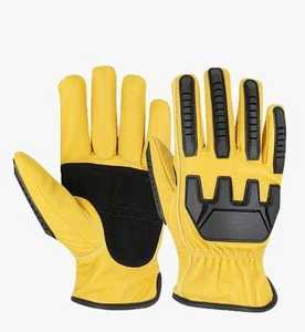 Heavy Utility Oil and Gas <b>Gloves</b> with TPR Vibration <b>Gloves</b> Synthetic Leather Industrial Work Hand Safety <b>Gloves</b> - Product Image 3