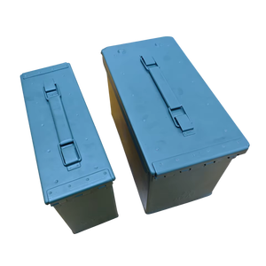 Caja de Acero Resistente a la Corrosión para Municiones, Caja Impermeable para Exteriores, para Equipo de Combate, Herramientas, Campismo, Aventuras, Kits de Supervivencia - Product Image 1