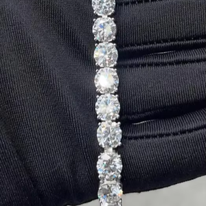 Pulsera de tenis de diamante moissanita de plata esterlina 925 - Product Image 1