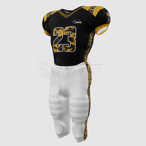 Uniforme de fútbol americano personalizado de alta calidad, manga corta, secado rápido, transpirable, hecho en Pakistán - Product Image 4