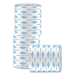 Papier toilette blanc en rouleaux jumbo GEN 2, résistant et doux, compatible avec les fosses septiques, jetable dans les toilettes (96 rouleaux/carton) - Product Image 1