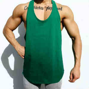 Wholesale Custom Summer Workout Sportswear for Men Sleeveless Fitness Tank Top Soft Cotton Quick Dry Breathable Custom Color - Product Image 1