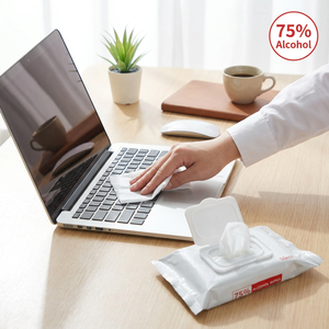 ผ้าเช็ดทำความสะอาดฆ่าเชื้อแบคทีเรีย แอลกอฮอล์ 75% 50 ชิ้น สำหรับใช้ส่วนตัว ได้รับการรับรองมาตรฐาน CE EN1276 ISO9001 - Product Image 4
