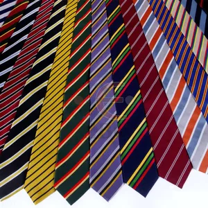 Bán buôn unisex đồng phục cà vạt cổ điển phổ biến đồng bằng quan hệ người đàn ông tùy chỉnh Polyester dệt rắn màu cà vạt