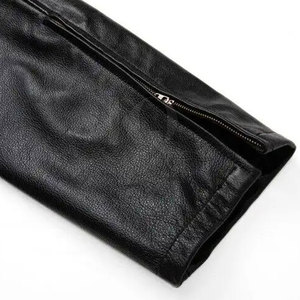 Pantalon en cuir pour homme, design personnalisé, prix raisonnable, vêtement décontracté, couleur unie, léger, taille mi-haute, braguette à boutons - Product Image 5