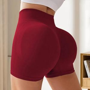 Shorts Deportivos de Yoga para Mujer, Cintura Alta, Levanta Glúteos, Diseño Sólido sin Costuras con Cordón Ajustable, para Gimnasio y Entrenamiento - Product Image 5