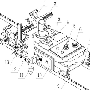 Huawei CG1-30K Draagbare <span class=keywords><strong>Plasma</strong></span> Snijwagen Machine Rail Optioneel Plasmasnijder voor RVS Aluminium 0,1mm - Product Image 3