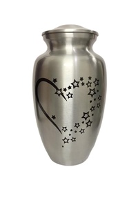 Acw มีโกศใส่เถ้ากระดูกสำหรับผู้ใหญ่ดอกไม้งานฝีมือทำจากมนุษย์สำหรับผู้ใหญ่ทำจากวัสดุโลหะแบบเรียบง่าย - Product Image 2