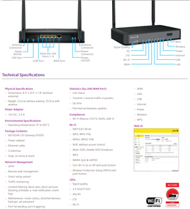 Tốc độ cao Wifi Wi-Fi hỗ trợ lên đến 80 kết nối 4G LTE Gateway lg6100d Router công nghiệp - Product Image 3