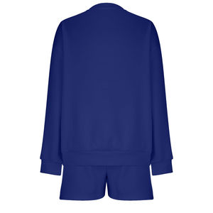 OEM personalizado deporte sudadera pantalones cortos de las mujeres de manga larga con cuello en V de calidad superior sudadera conjunto de ropa de invierno de las mujeres - Product Image 5