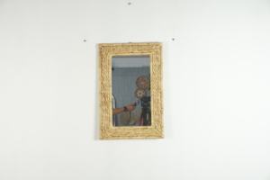 Meilleure collection de miroirs en jacinthe d'eau de style artistique personnalisables Cadres de salon muraux décoratifs en bambou Meubles de maison disponibles - Product Image 2