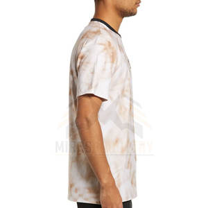 เสื้อยืดผ้าถักสำหรับผู้ชายแบบแห้งเร็วออกแบบได้เองเสื้อยืดทรงหลวมสำหรับผู้ชาย - Product Image 3