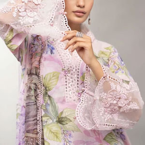 Shalwar kameez สำหรับชุดทางการและลำลองเย็บติดสนามหญ้าคุณภาพดีสำหรับผู้หญิงดีไซน์ใหม่ - Product Image 3