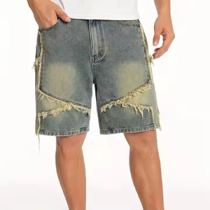 Nuevos pantalones cortos de mezclilla informales de verano para hombres, venta al por mayor, pantalones cortos de diseño caliente para hombres, pantalones cortos de mezclilla transpirables de algodón para hombres, venta al por mayor - Product Image 4