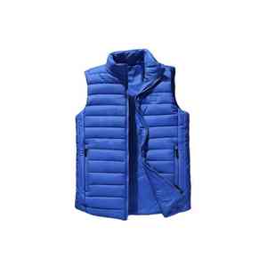 Nueva llegada de moda de invierno desgaste de cuello alto largo con capucha Puffer chaqueta chaleco medio sin mangas de los hombres sin mangas Puffer chaquetas - Product Image 1