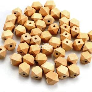 160 Pieces <b>Large</b> Hole Barrel-Shaped Wooden Beads Natural Wood Custom Colored Heart Modern Design Environment-Friendly Fast - Product Image 3