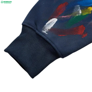 เสื้อสเวตเตอร์มีฮู้ดสำหรับผู้ชายที่มีน้ำหนักมาก420 GSM มีฮู้ดสำหรับผู้ชายที่มีโอเวอร์ไซส์สีจางลงแดดสำหรับสวมใส่สบาย - Product Image 4