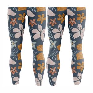 Leggings de yoga taille haute pour femmes Pantalon d'entraînement de fitness imprimé avec fermeture à la taille élastique - Product Image 6