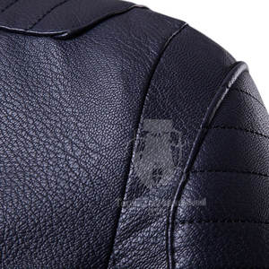 Chaqueta de Cuero para Hombre, Invierno, Resistente al Viento, Transpirable, Cuello Alto, Logotipo Frontal, Alta Calidad, Hecha en Pakistán - Product Image 3