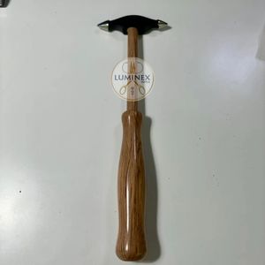 Juego de martillo de joyería de acero inoxidable Luminex Impex profesional de 5 piezas con soporte de almacenamiento de madera | Herramientas artesanales de formación de metal - Product Image 3