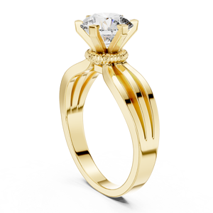 Anillo de Diamante Cultivado en Laboratorio de 0.50ct de Harmonic Jewels, Oro de 10K, Anillo de Bodas con 6 Puntas, EF VS1-2, Joyería Fina Personalizada, Estilo Ético - Product Image 5