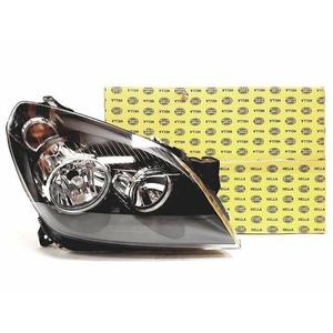 Opel Astra H sfondo scuro faro destro Hella