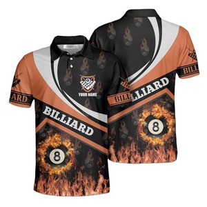 Polo de billar personalizado para hombre, camisa de billar personalizada e idea de regalo única para jugadores de billar - Product Image 1