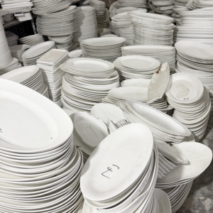 Venta al por Mayor Directa de Fábrica, Platos de Porcelana Grandes de 14" - 20" para Servir, de Calidad Comercial para Hoteles, <span class=keywords><strong>en</strong></span> Stock, Venta por Tonelada - Product Image 2