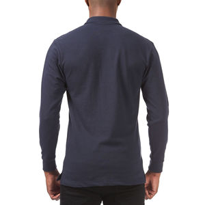 Nueva Llegada: Camisetas Polo de Algodón 100% para Hombre con Etiqueta Personalizada, Mangas Largas, Ropa Casual de Verano para Exteriores, Etiqueta Personalizable - Product Image 2