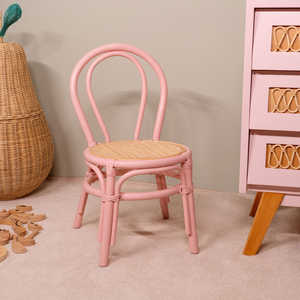 Meilleures ventes de meubles chaises de salle à manger en rotin rose chaise naturelle personnalisée pour les événements fête d'anniversaire - Product Image 6