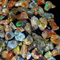 Pierre de lune arc-en-ciel éthiopienne brute, 100% naturelle, à changement de couleur, avec fissures, idéale pour la fabrication de bijoux