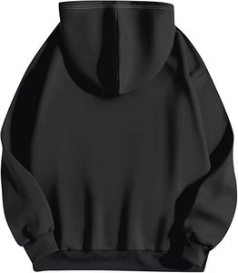 Sudaderas con capucha informales de invierno para hombre Color sólido 100% algodón Transpirable Ecológico Ajuste regular con bolsillo - Product Image 5