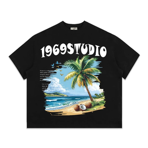 ODM OEM Unisex Oversize Boxy T-<b>Shirt</b> Breathable Short Length Printed Clothing Embroidered for Teenagers Men Plus Size Women - Product Image 3