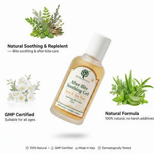 Gel apaisant RedMoringa Bite 20 ml, formule naturelle, testé dermatologiquement, soin des mains et des pieds, coffret cadeau, OEM, marque privée, Italie - Product Image 3