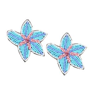 Elegante pendiente bordado de corazón lindo con cuentas hechas a mano con apariencia de lujo de semilla con atractivo de moda para niña - Product Image 2