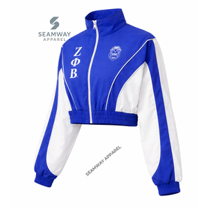 เสื้อแจ็คเก็ตกันลม Zeta Phi Beta น้ำหนักเบา สไตล์ลำลอง ทันสมัย เหมาะสำหรับกิจกรรมกลางแจ้ง ป้องกันลม มีซิป สำหรับผู้หญิง - Product Image 2