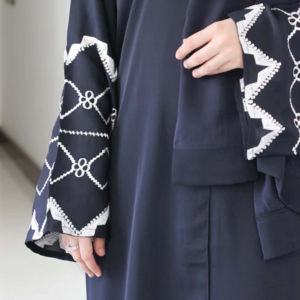 Nouveau modèle d'Abaya pakistanaise, modeste, simple, 100% coton, vente en gros, robe kaftan musulmane ouverte pour femmes - Product Image 4