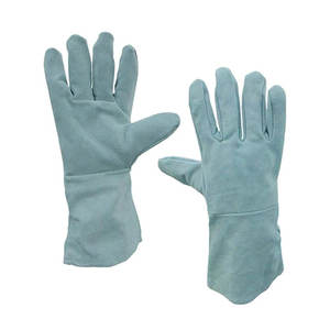 Guantes de Soldadura de Cuero con Protección de Brazo Extendido y Protección Completa para las Manos, Resistentes al Fuego, Duraderos y Transpirables para Uso Diario al Aire Libre - Product Image 1